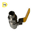 Tracheal hose PU tube 304 high pressure Quick-twist 2 way  Air source external buckle ball valve